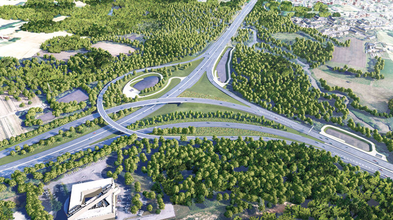 La charpente du viaduc Est lancée de nuit au-dessus de la rocade de Nantes