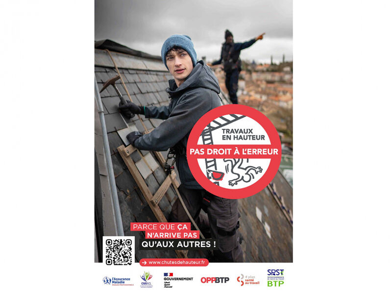 Campagne Chutes de hauteur : inscrivez-vous aux webinaires de l’OPPBTP !