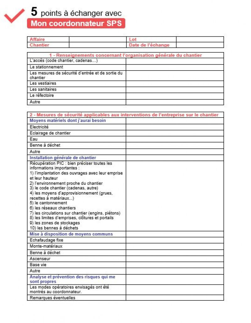 Je participe à l'inspection commune