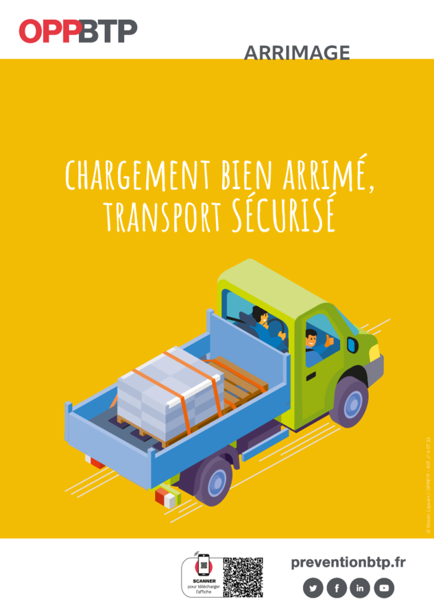Chargement bien arrimé, transport en sécurité