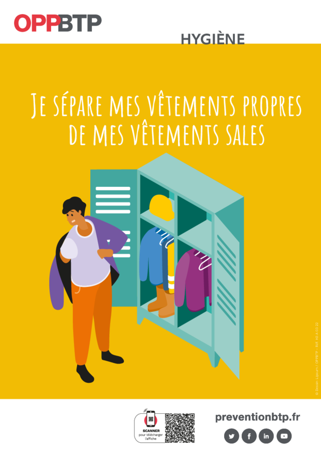 Hygiène - Je sépare mes vêtements propres de mes vêtements sales