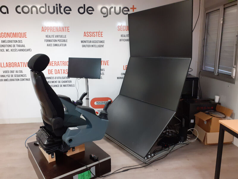 Innovation : une « grue augmentée » dotée d'un poste de pilotage déporté