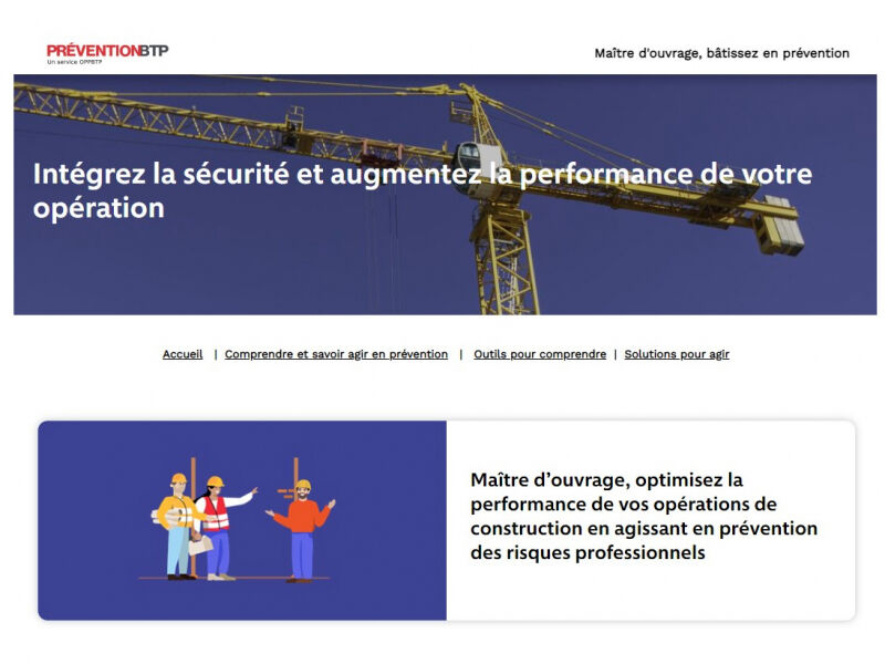 Un nouveau site internet dédié à la maîtrise d'ouvrage et à la maîtrise d'œuvre