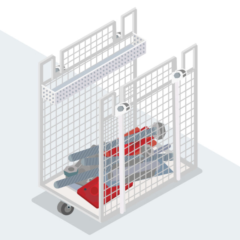 Un chariot de chantier modulable pour faciliter la manutention de charges