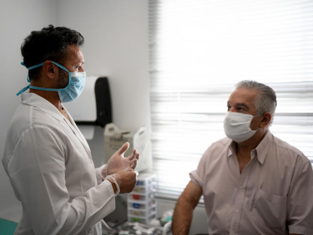 Personne vulnérable au Covid-19 consultation médicale