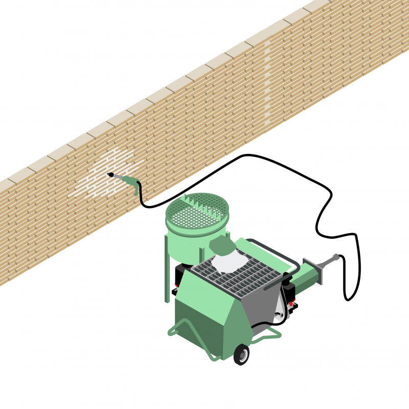 S699 - Une pompe à vis multi-usages et un malaxeur compact pour réaliser les joints de murs