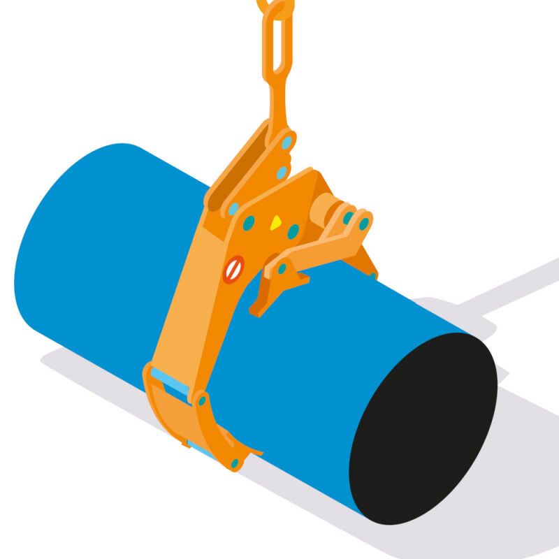 S318-Un grappin pour manutentionner les tubes de grandes dimensions