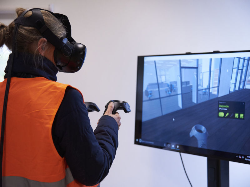 Session de formation en réalité virtuelle