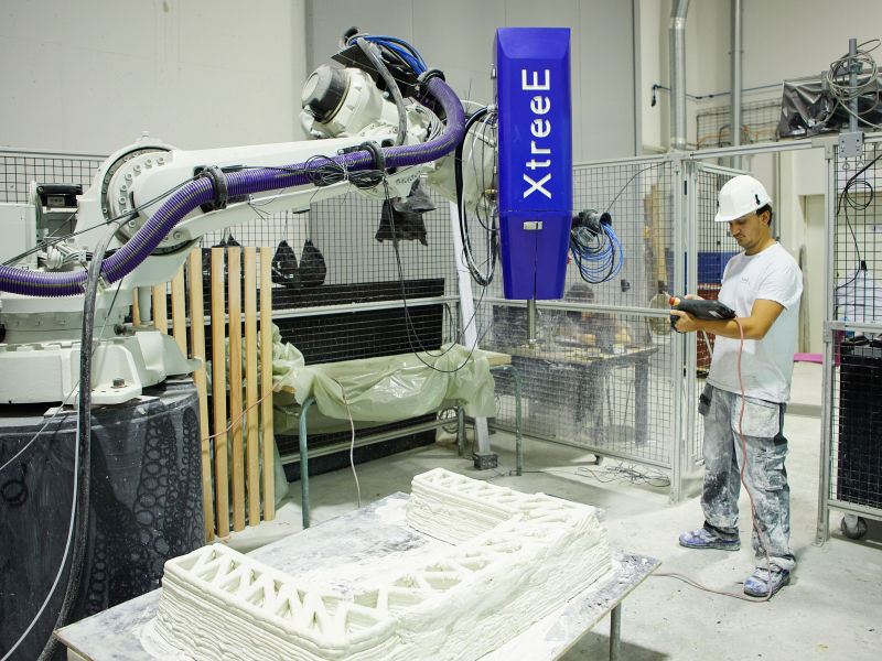XtreeE prévoit d’industrialiser ses bétons imprimés structurels dès 2024