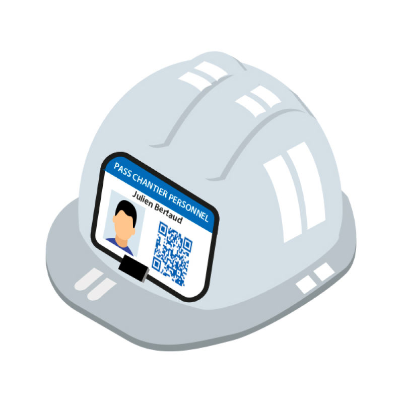S14954 - Des casques équipés de QR codes pour accéder aux données HSE des salariés