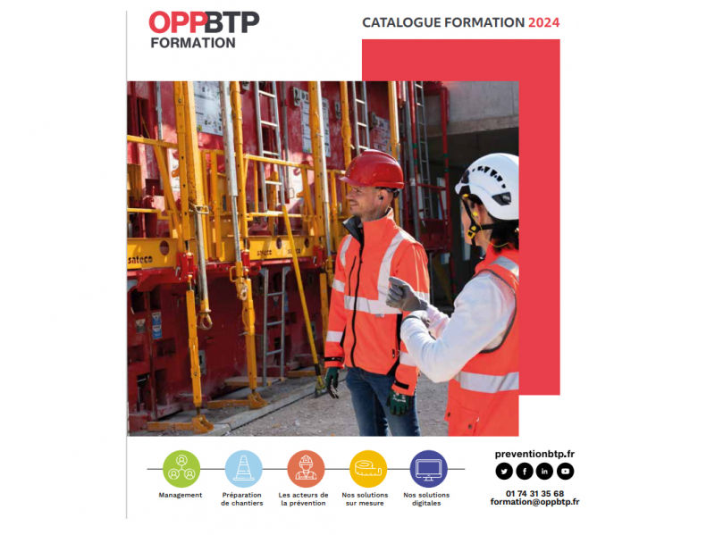 Le catalogue de formation de l’OPPBTP 2024 fait peau neuve !