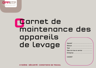 FOP 04 - Carnet de maintenance des appareils de levage