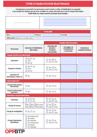 Habilitation électrique
