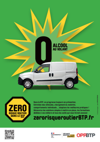 Affiche Zéro alcool au volant