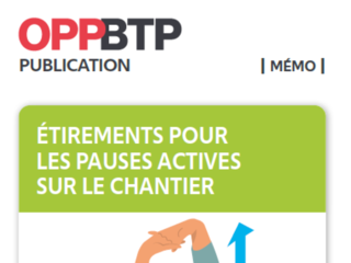 ÉTIREMENTS POUR LES PAUSES ACTIVES SUR LE CHANTIER