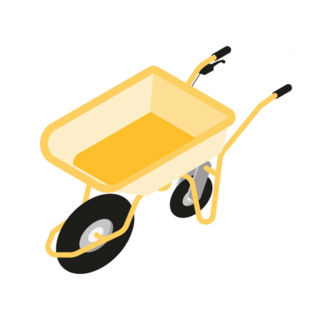 S676 - Une brouette ergonomique de type Roller pour transporter les charges