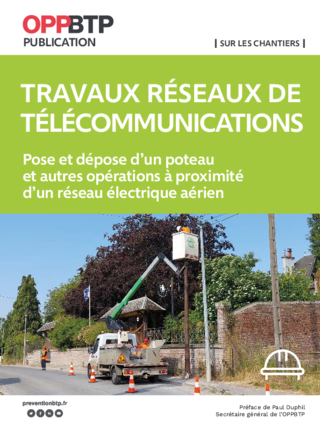 Travaux réseaux de télécommunications : Pose et dépose d'un poteau et autres opérations à proximité d'un réseau électrique aérien