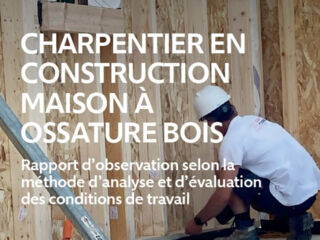 Charpentier en construction maison à ossature bois