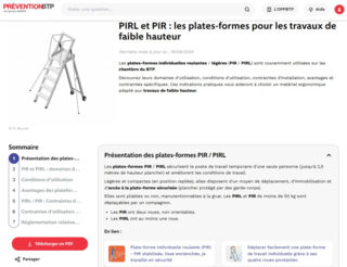 Documentation sur les PIRL et PIR