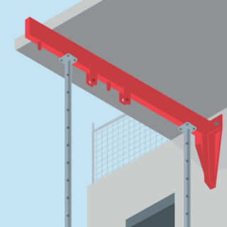 Une poutre aluminium pour simplifier l'étaiement pour le coffrage des balcons