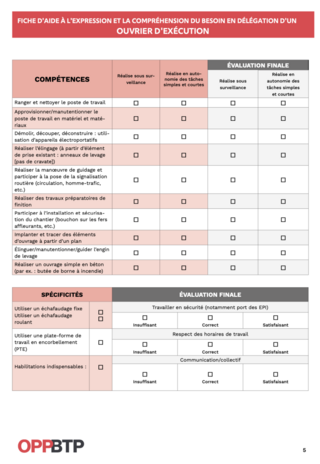 FOP Ouvrier d’exécution en intérim : fiche d’aide à l’expression et la compréhension du besoin en délégation