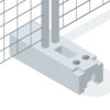 S352 - Des pieds de clôture de chantier en plastique pour faciliter les manutentions