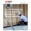 Charpentier en construction maison à ossature bois