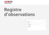O66 - Registre d'observations - 4 pages