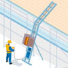 S5198 - Utiliser un monte-matériaux pour rénover les toitures dans des ruelles étroites