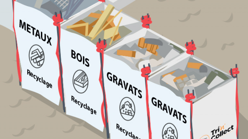 Une solution pour trier et évacuer ses déchets de chantier