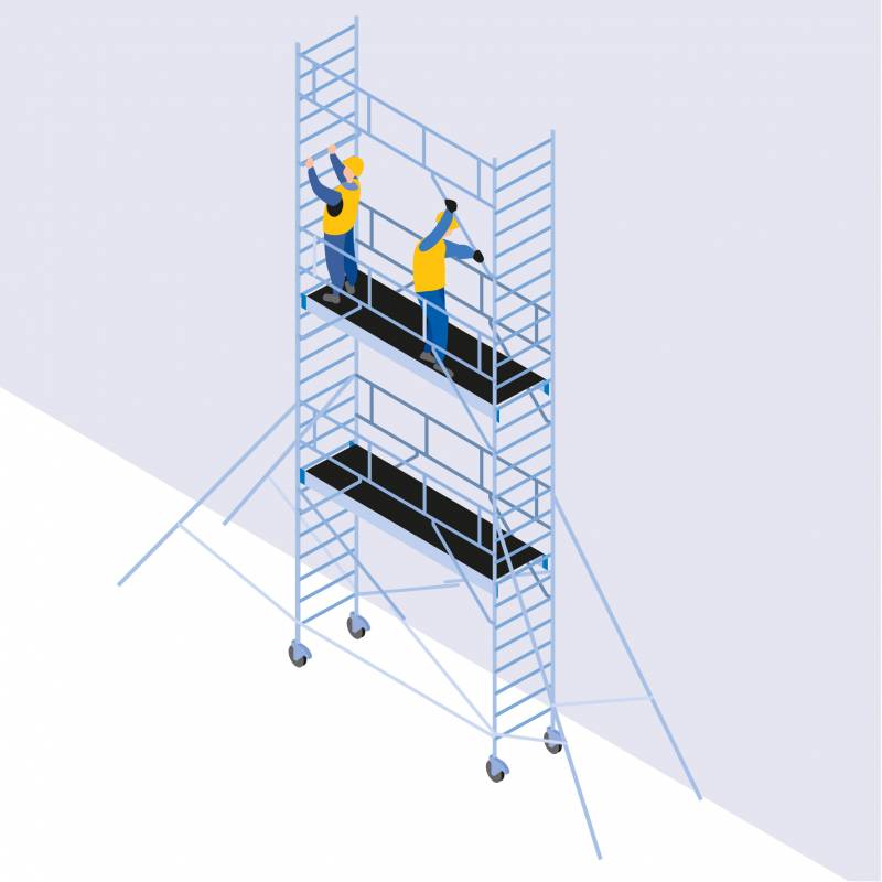 Monter ou démonter son échafaudage roulant en toute sécurité