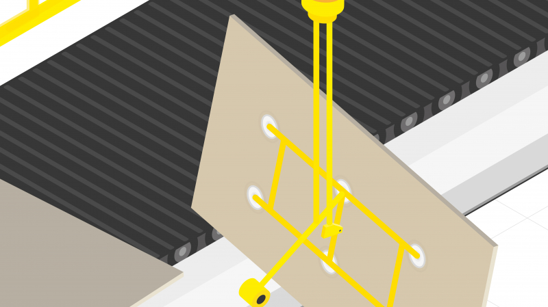 Manutentionner les panneaux bois avec un palonnier à ventouse