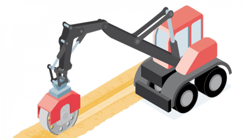 Compacter les tranchées étroites efficacement avec une roue de compactage vibrante