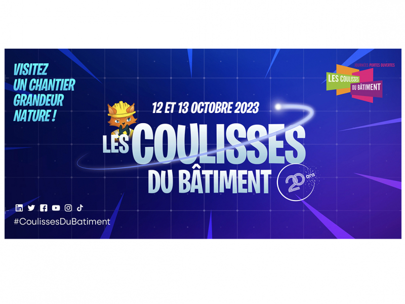 Les Coulisses du bâtiment : c'est reparti les 12 et 13 octobre !