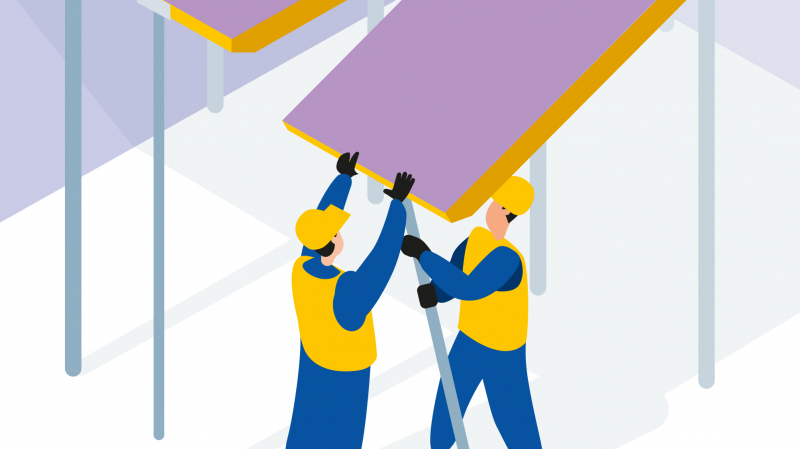 Un système modulaire sans poutrelles pour simplifier le coffrage de dalles