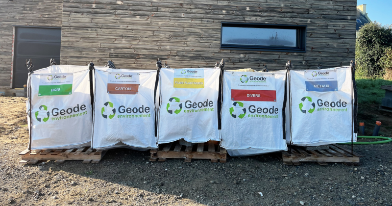 Tri des déchets sur chantier de maisons individuelles : solutions de collecte, tri et valorisation avec prestataire