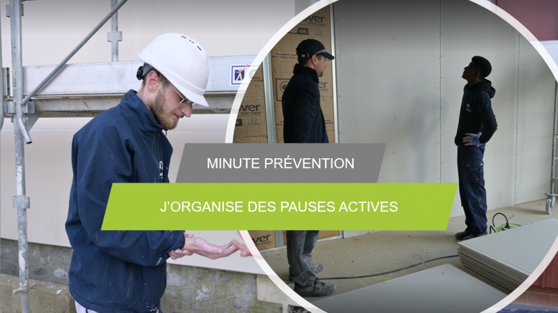 Minute Prévention - J'organise des pauses actives