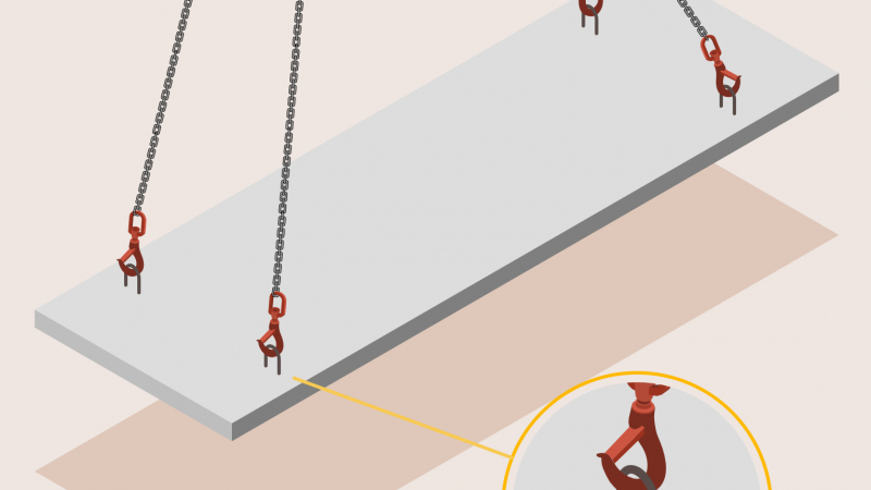 Prédalles, poutrelles BA : manutentionner en sécurité par boucles de levage