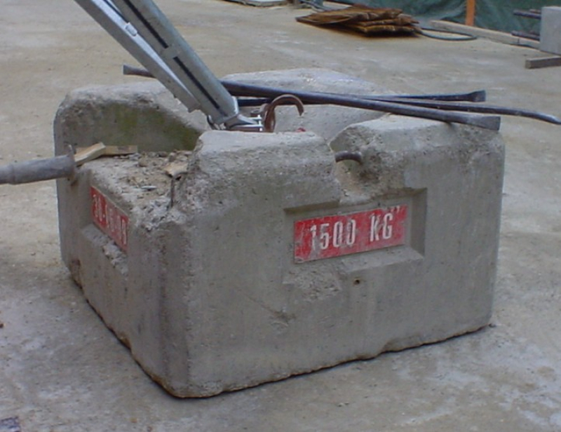 Contrôle des contrepoids de banches