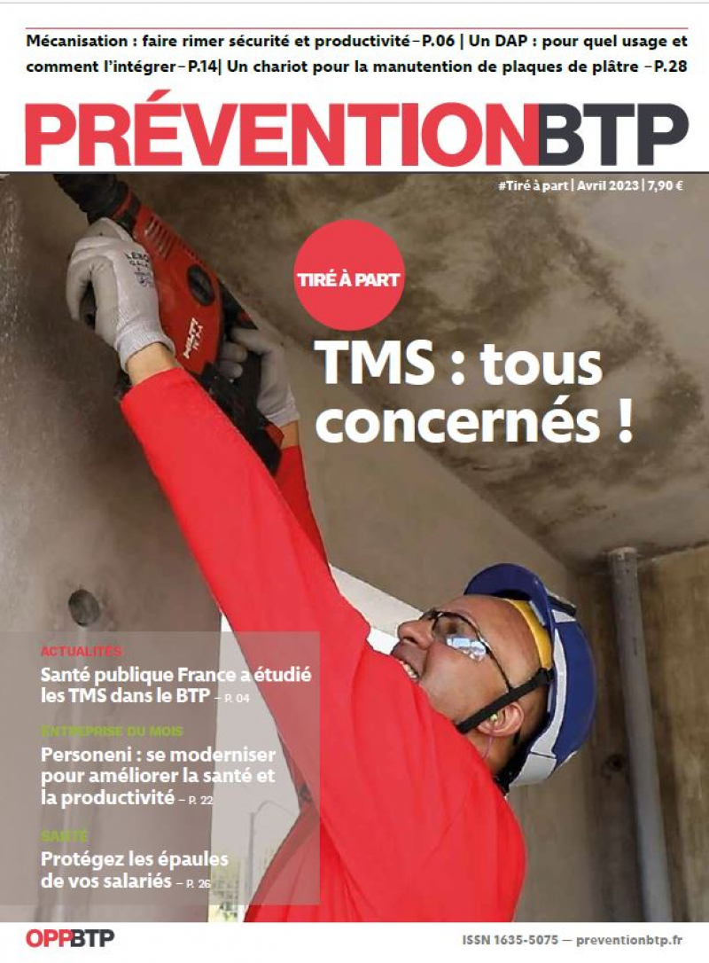 TMS, tous concernés ! - Tiré à part magazine PréventionBTP :