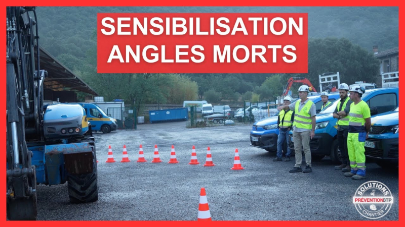 Engins de chantier : comprendre les angles morts pour éviter les accidents piétons