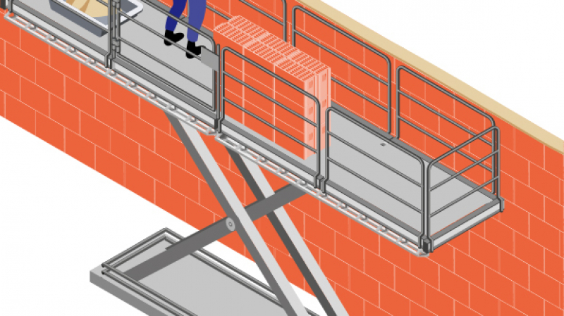 Chantiers de maçonnerie : utiliser une plate-forme élévatrice