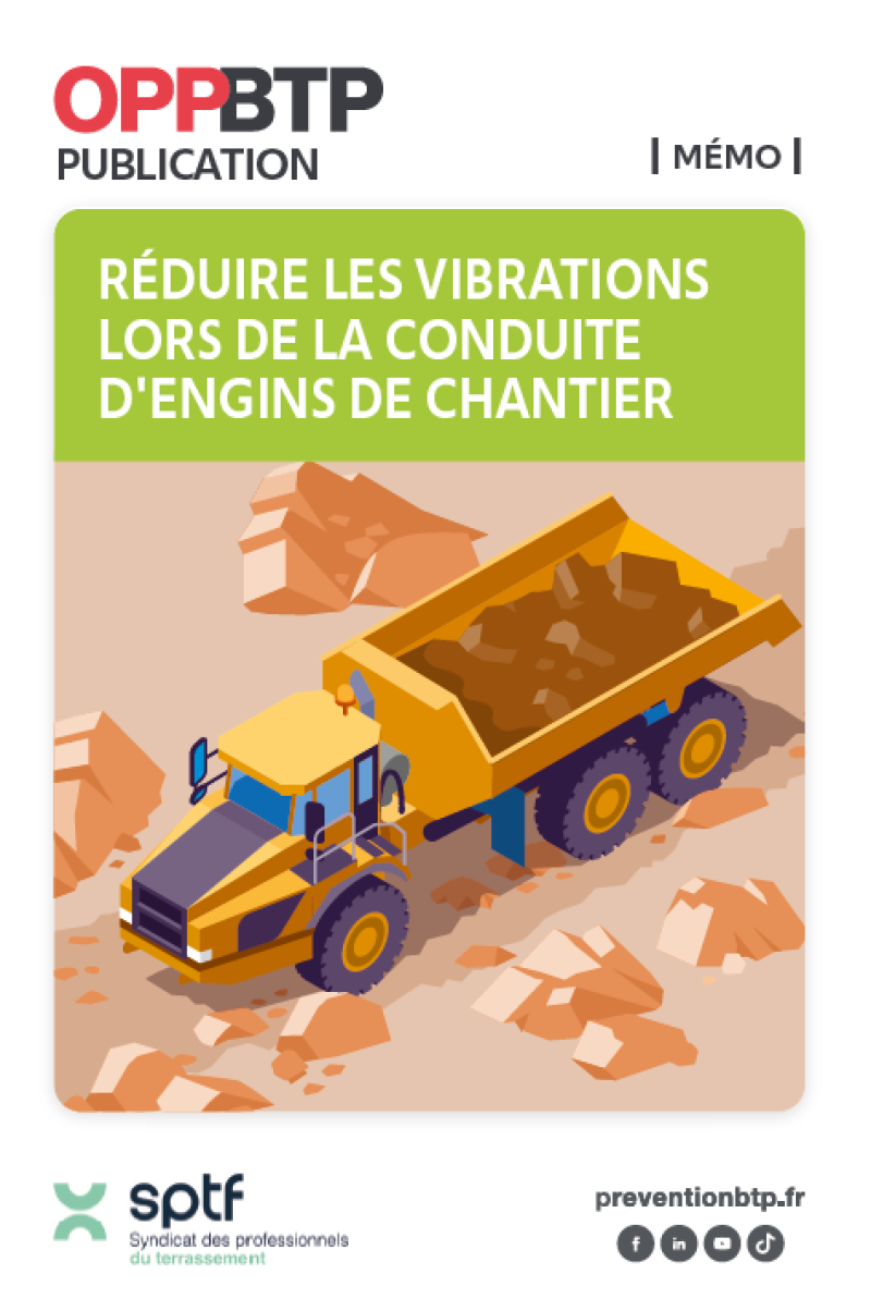 Agir sur le niveau de vibrations des engins de chantier
