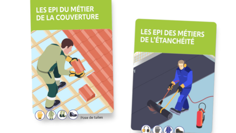 EPI : deux mémentos pour les étancheurs et les couvreurs