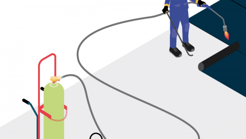 Réaliser les travaux d'étanchéité sur toits-terrasses en toute sécurité