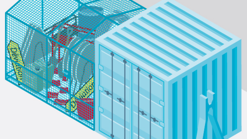 Ranger et transporter facilement le matériel sur le chantier avec un plateau sur berce aménagé