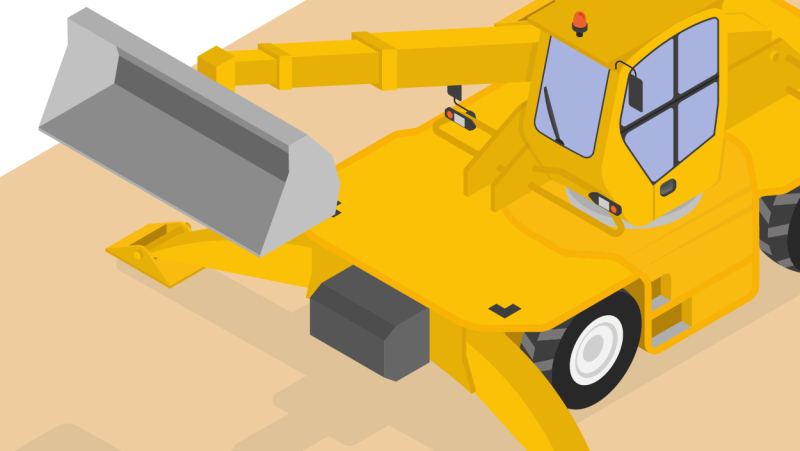 Accéder à des espaces restreints avec un chariot télescopique et rotatif