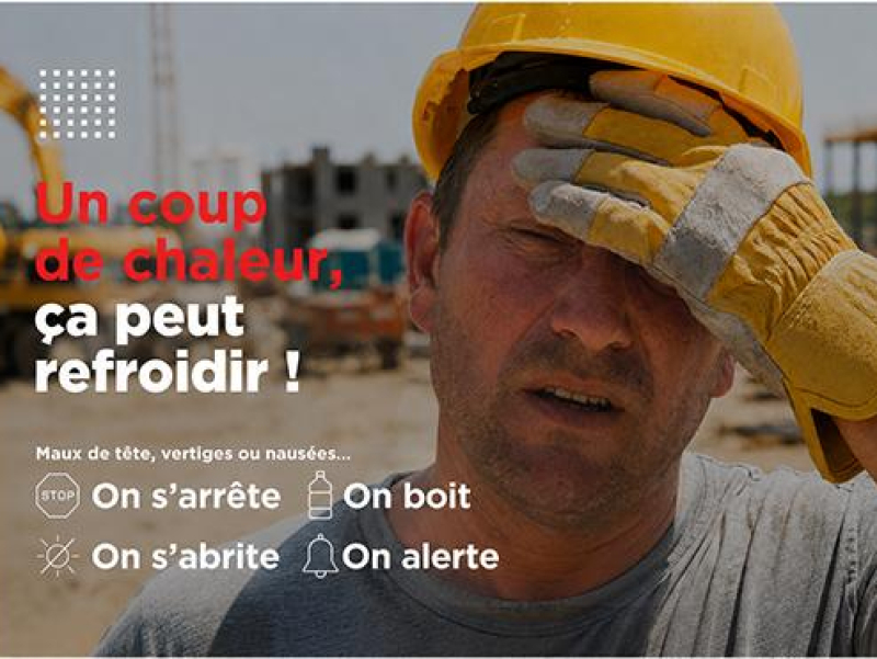 Chaleurs extrêmes&nbsp;: BTP santé au travail lance une campagne de sensibilisation innovante
