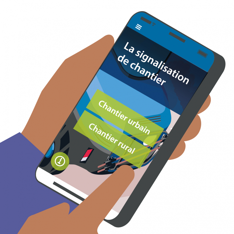 Une application mobile pour mettre en place une signalisation de chantier sur voirie optimisée