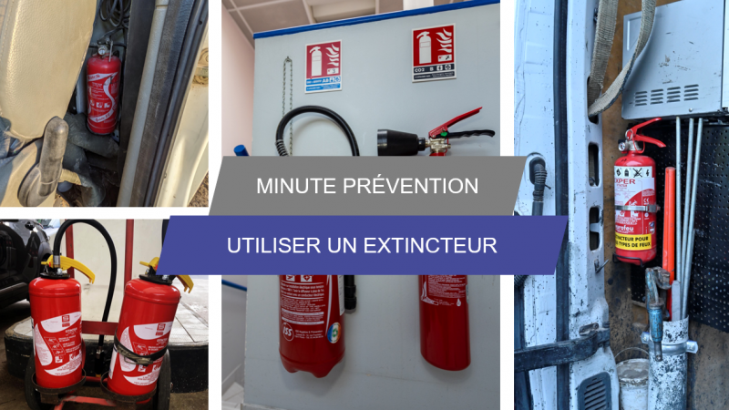 J'utilise un extincteur